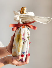 BESPOKE LETTERPRESS Linen Tea Towel Ranunculus