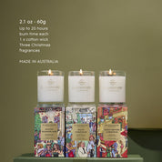 GLASSHOUSE Christmas Trio Candle Set