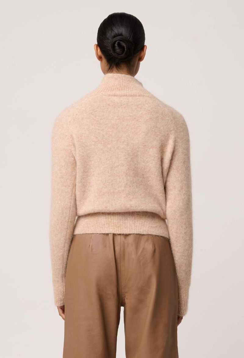 Once Was Savanna Alpaca Wool Blend Fluffy Sweater