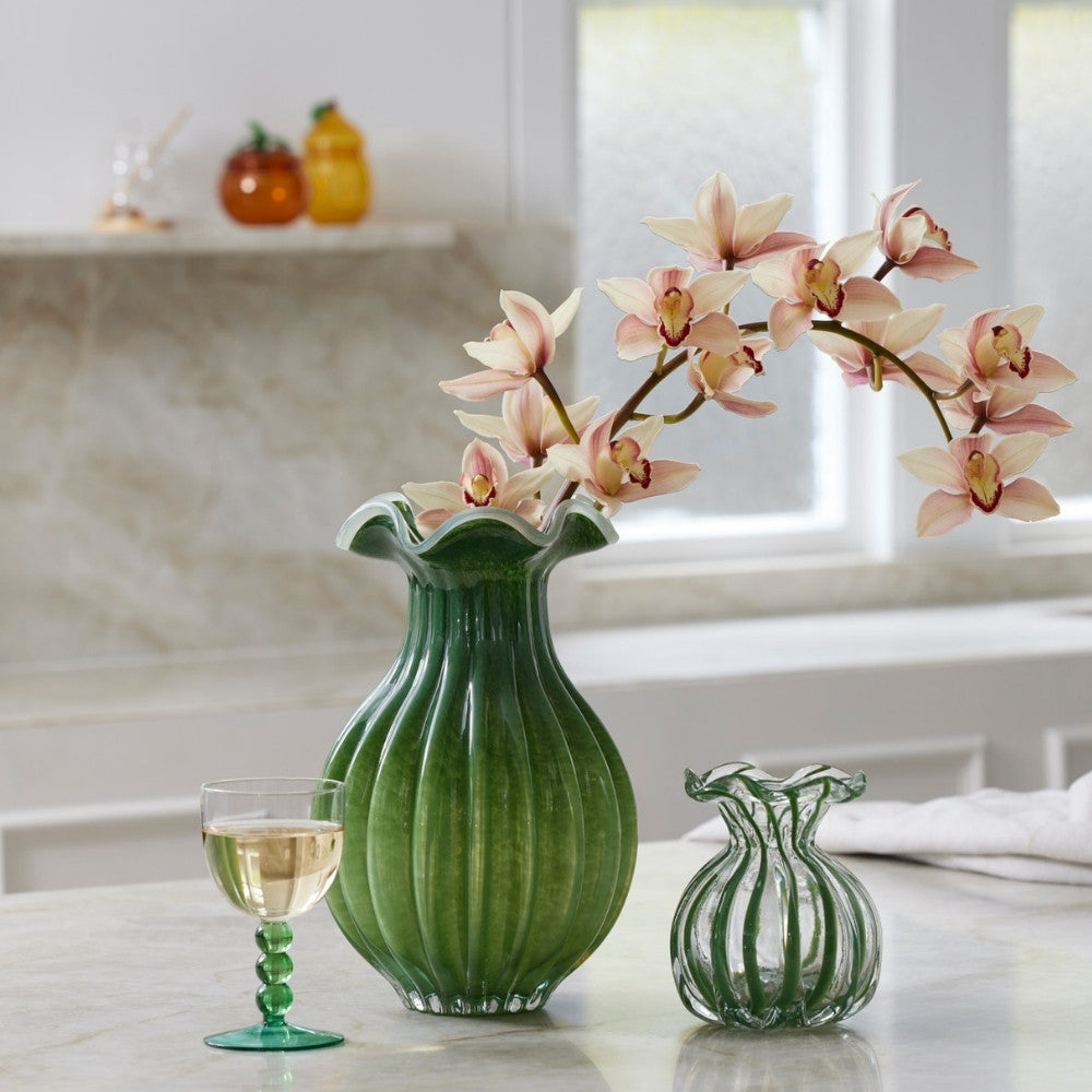 Verdant vase small green