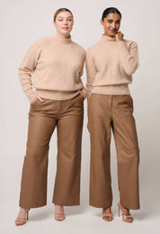 Once Was Savanna Alpaca Wool Blend Fluffy Sweater