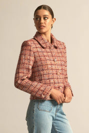 Zoe Kratzmann Plume Jacket Berry Check