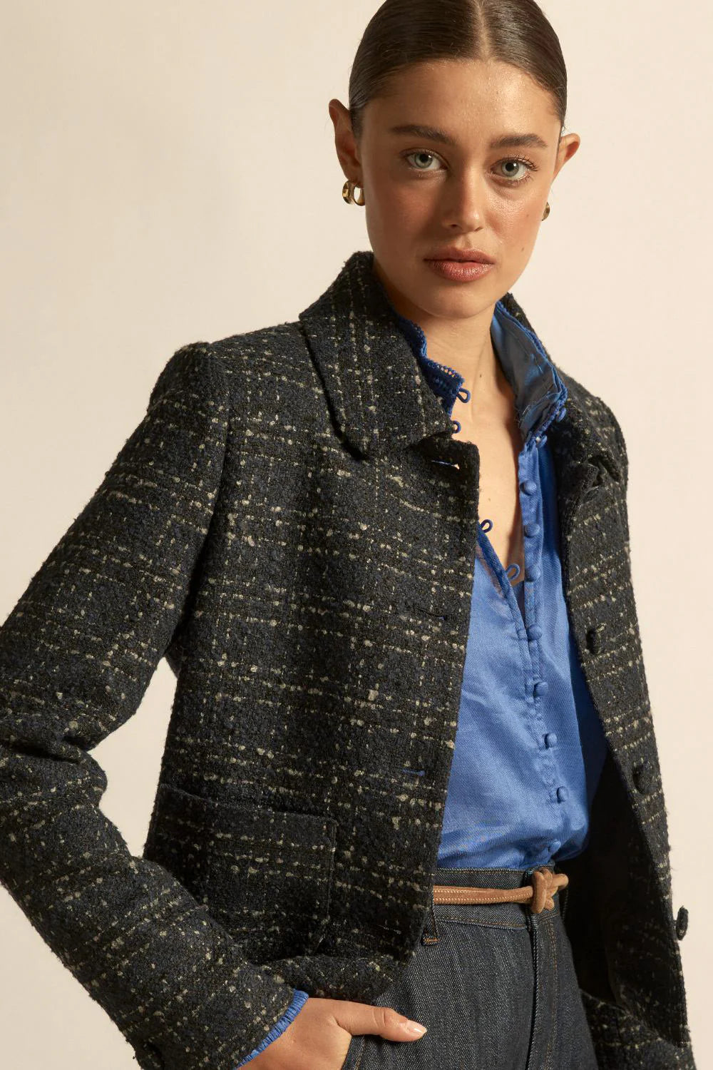 Zoe Kratzmann Plume Jacket Midnight check