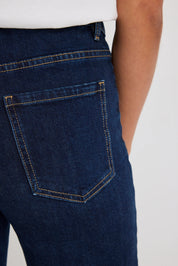 Zoey Indigo High Rise Wide Leg Pocket Jean