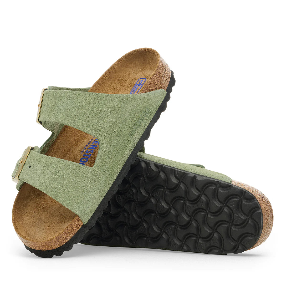 Birkenstock Arizona SFB Green Tea Suede Leather Regular