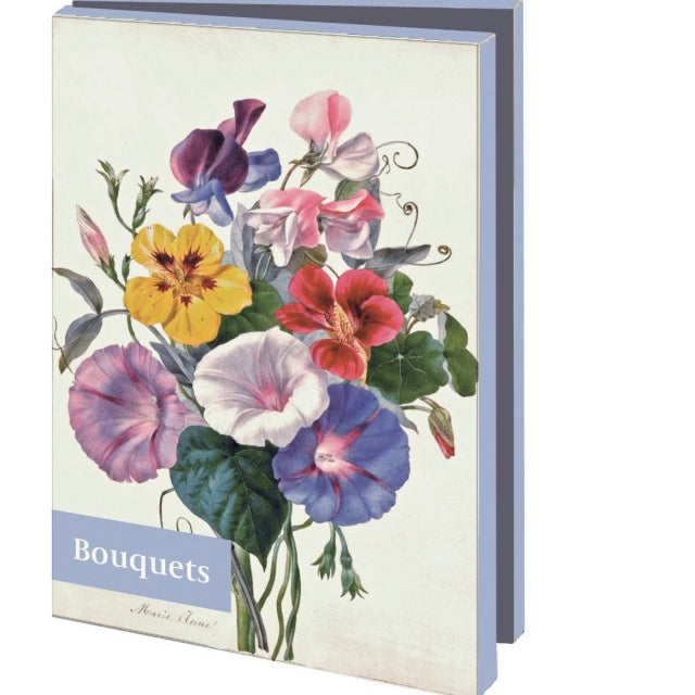 Bekking & Blitz card holder with envelopes featuring a vintage floral bouquet design, inspired by The Fitzwilliam Museum.