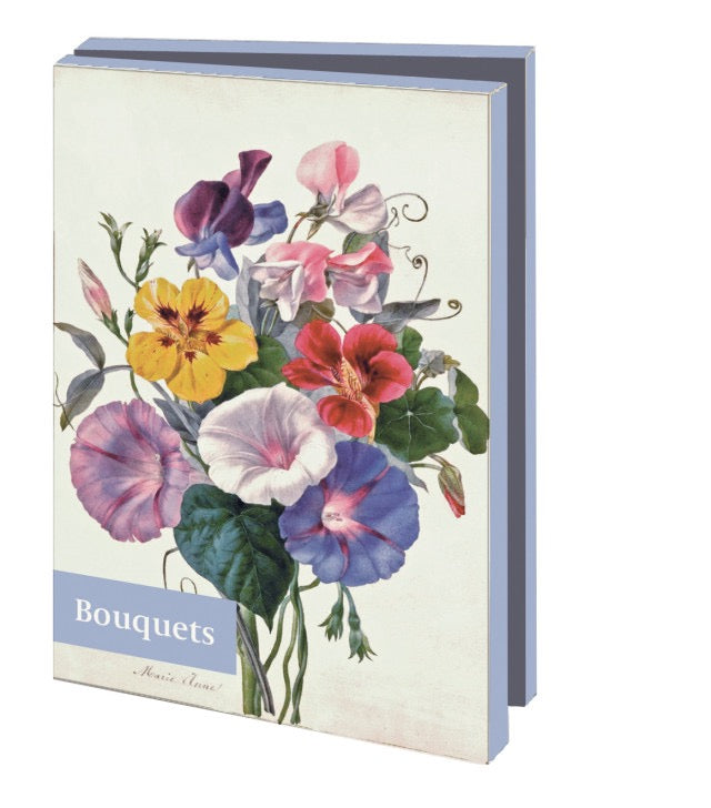 Bekking & Blitz card holder with envelopes featuring a vintage floral bouquet design, inspired by The Fitzwilliam Museum.