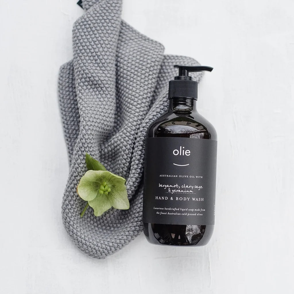 Olieve&olie hand & body wash 500mL Bergamot, Clary Sage & Geranium