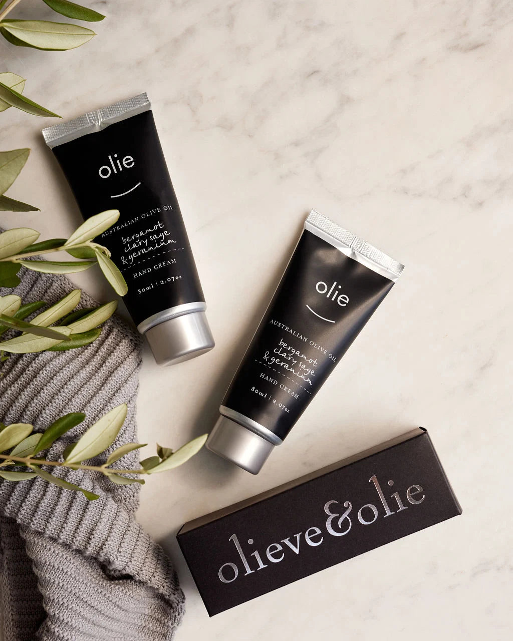 Olieve&olie hand cream 80mL Bergamot, Clary Sage & Geranium