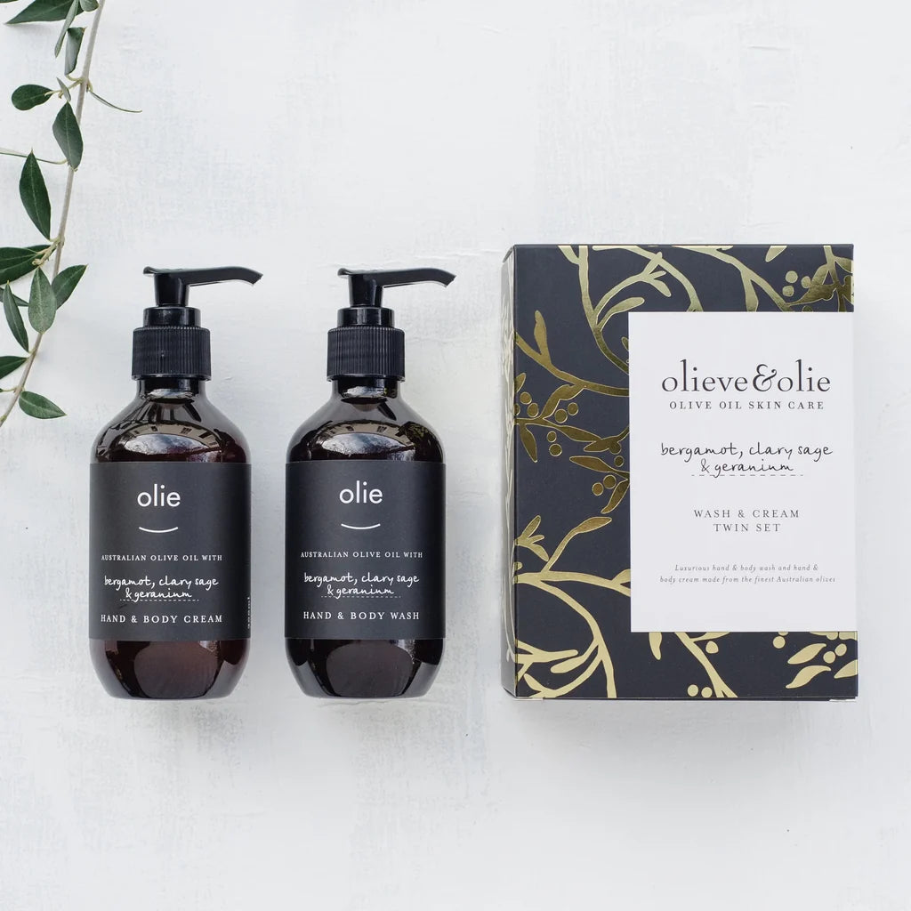 Olieve&olie Twin Set - Bergamot, Clary Sage & Geranium