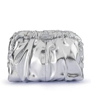 Betty Metallic Clutch silver