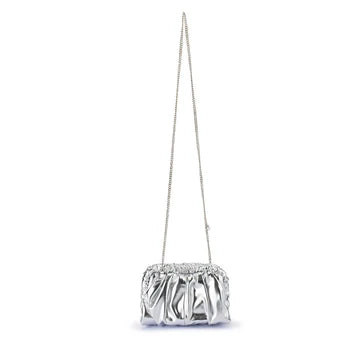Betty Metallic Clutch silver