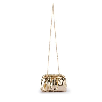 Betty Metallic Clutch gold