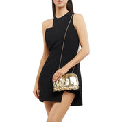 Betty Metallic Clutch gold