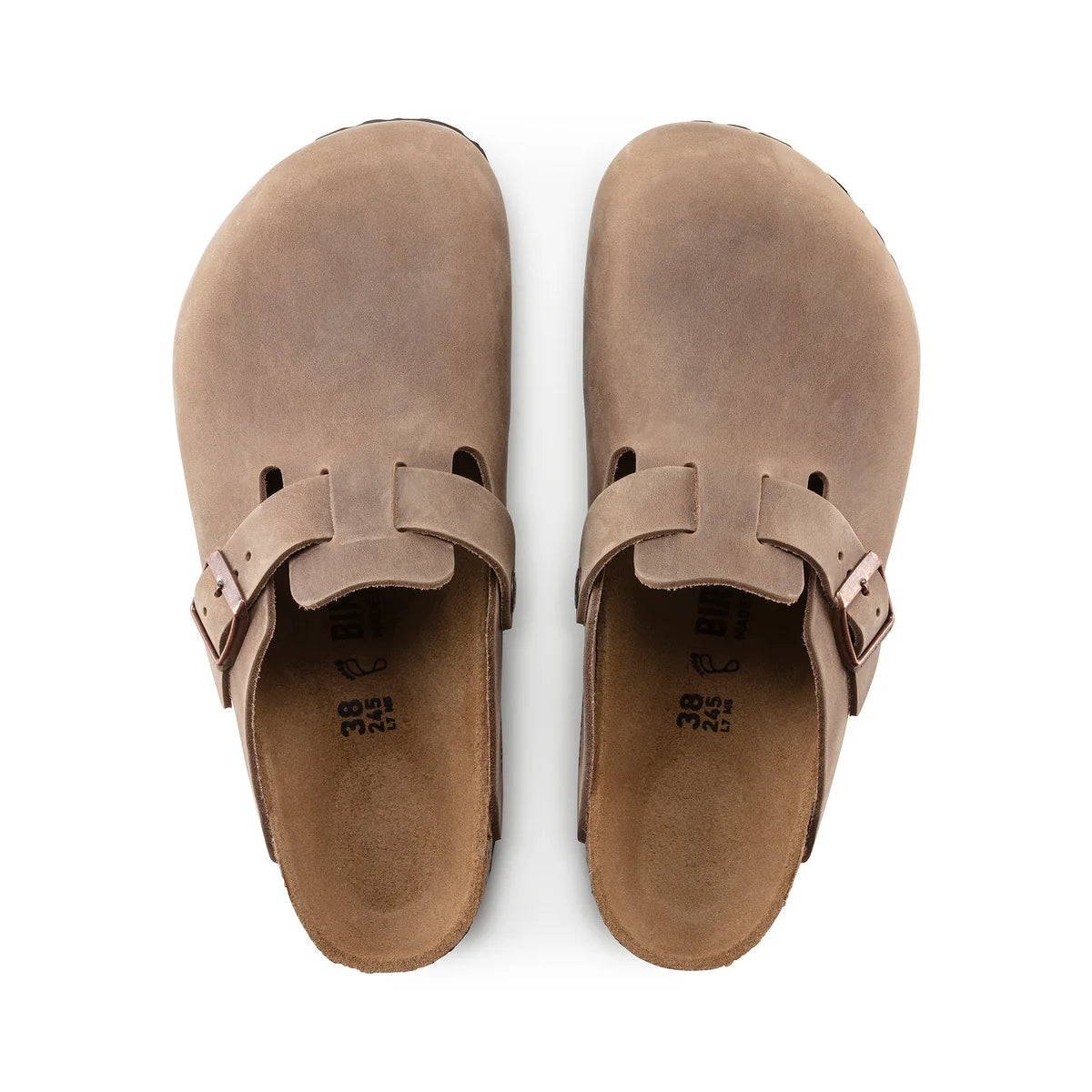 Birkenstock Boston Oiled leather Tobacco Brown Regular