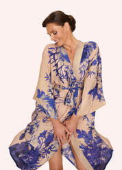 POWDER China Blue Long Kimono