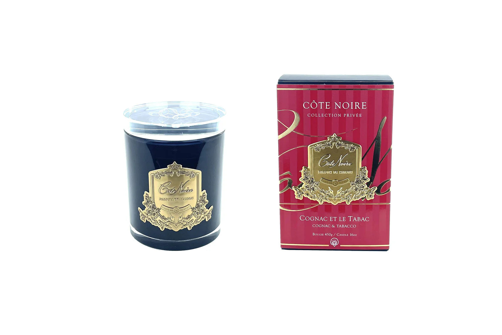 COTE NOIRE Cognac et Le Tabac Candle 450g