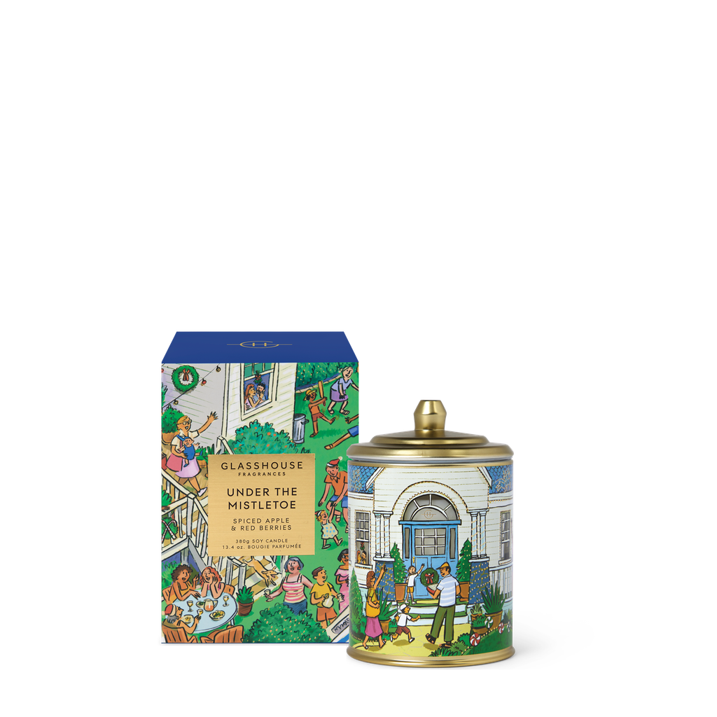 GLASSHOUSE FRAGRANCES Under the Mistletoe Candle Limited Edition 380g