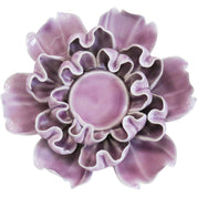 Ceramic Flower Tealight Holder Mauve