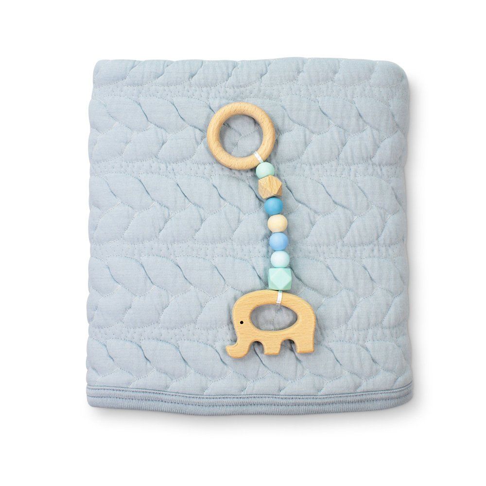 DLux Quilted Reversable Baby Blanket