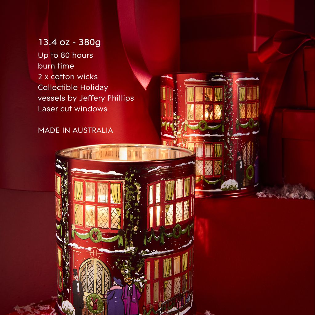 GLASSHOUSE FRAGRANCES Night Before Christmas Candle Limited Edition 380g