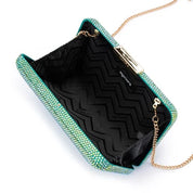 Edith Iridescent Clutch Green