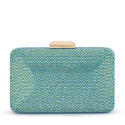 Edith Iridescent Clutch Green