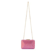 Edith Iridescent Clutch Pink