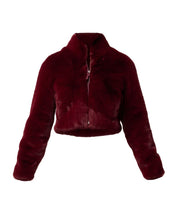 Once Was Dawn Faux Fur Cropped Jacket