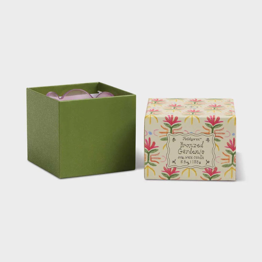 Bronzed Gardenia soy wax candle