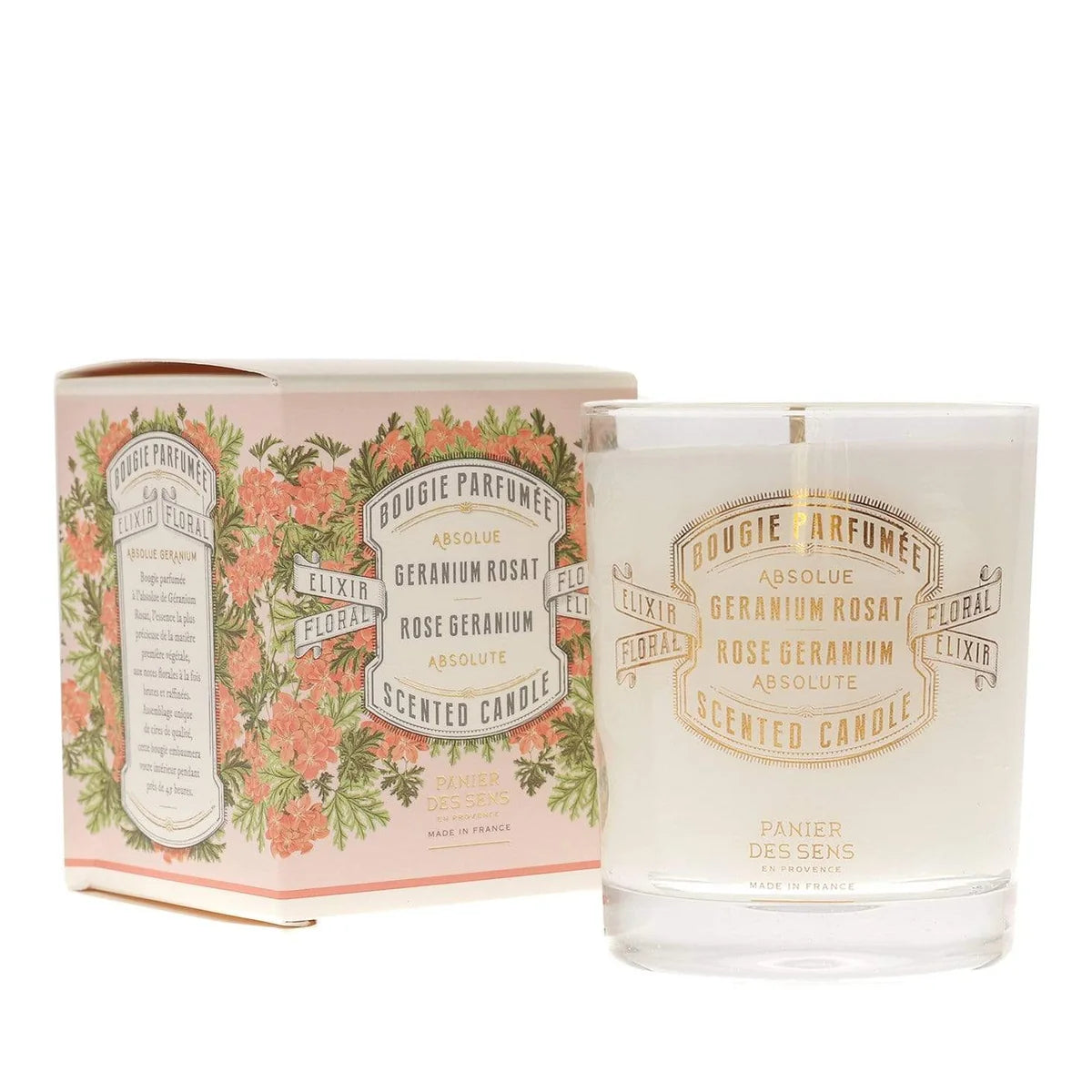 Panier des sans Rose Geranium Scented Candle