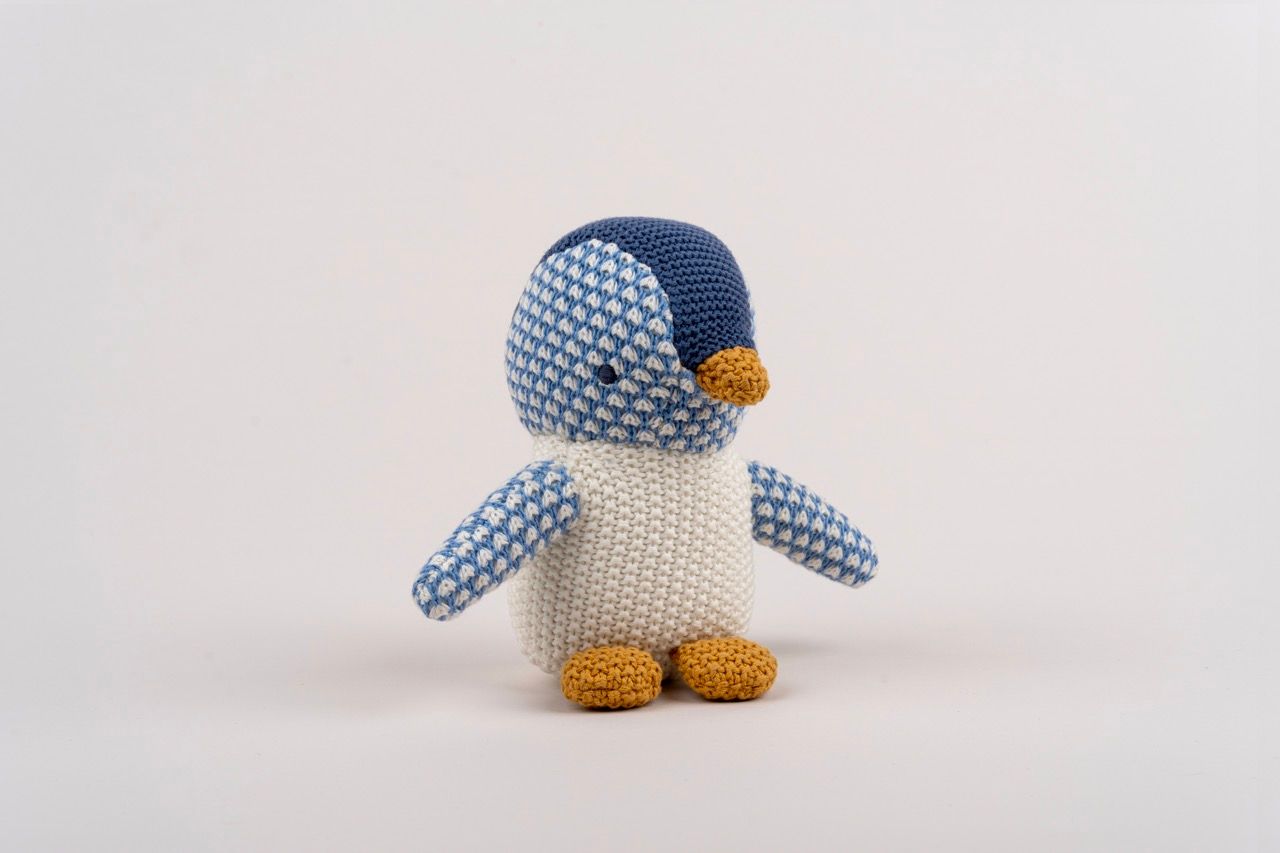 DLux Pingu Penguin Toy with gentle rattle