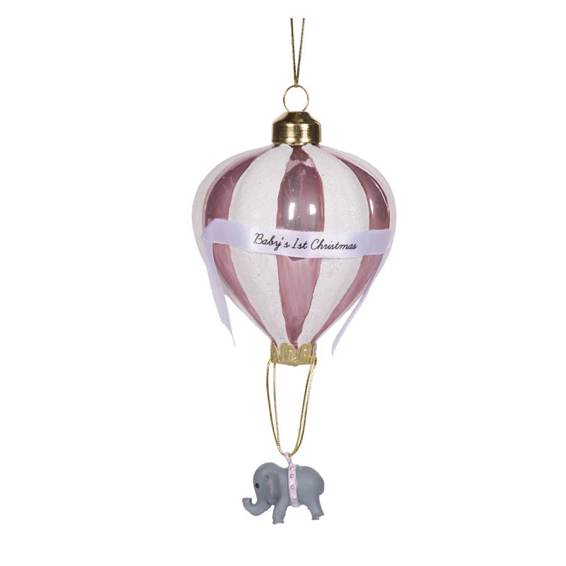 Baby's 1st Christmas Ornament Pink