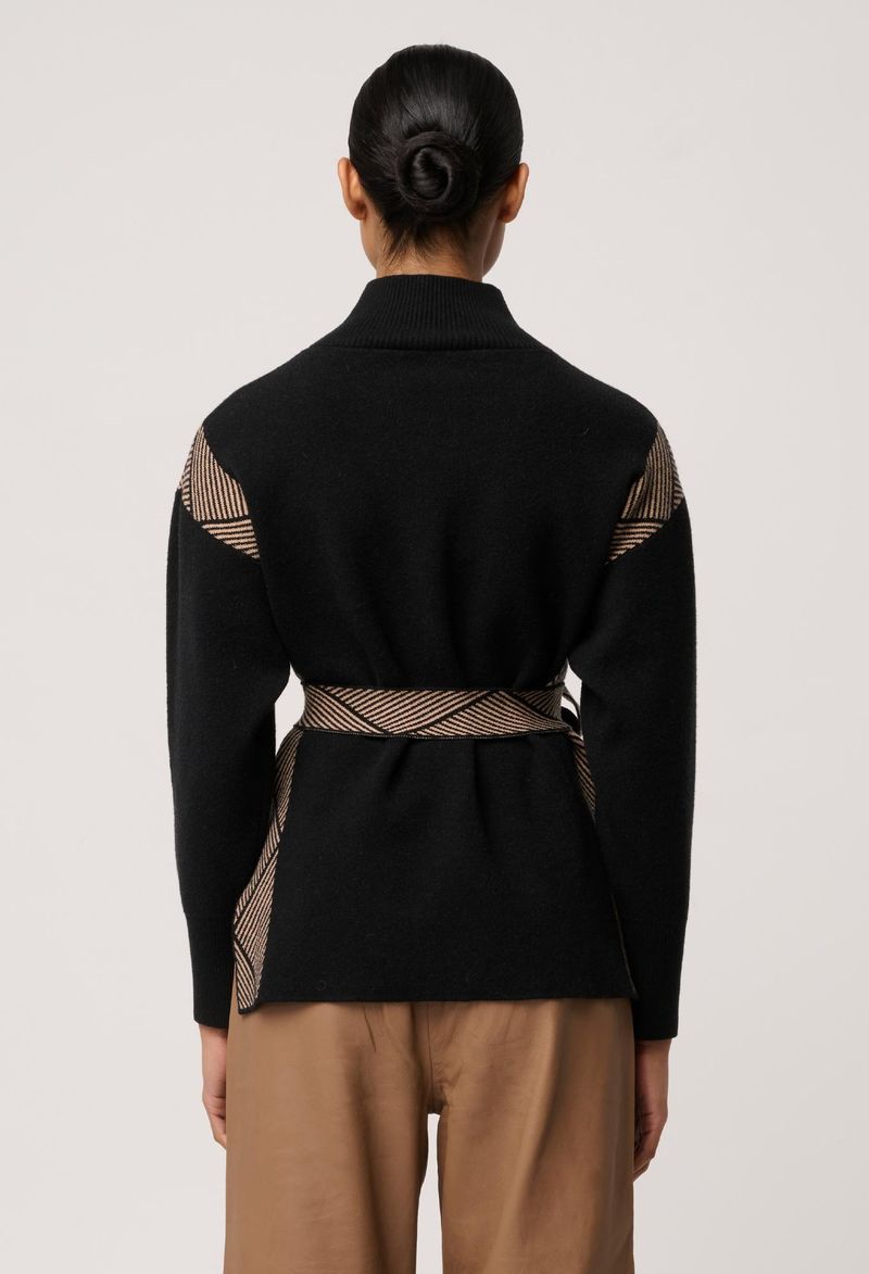 Once was Nomadic high neck wool blend sweater