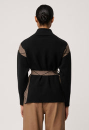 Once was Nomadic high neck wool blend sweater