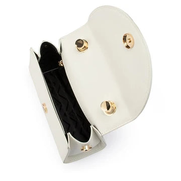 Sasha Top handle clutch white