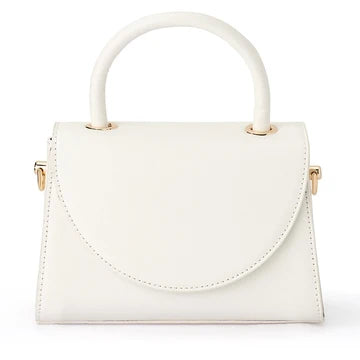 Sasha Top handle clutch white