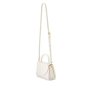 Sasha Top handle clutch white