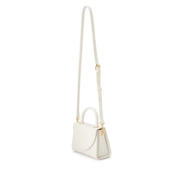Sasha Top handle clutch white