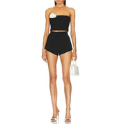 Sasha Top handle clutch white