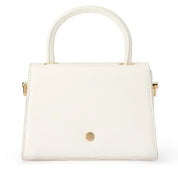 Sasha Top handle clutch white