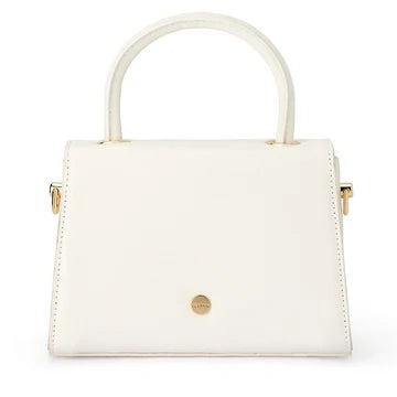 Sasha Top handle clutch white