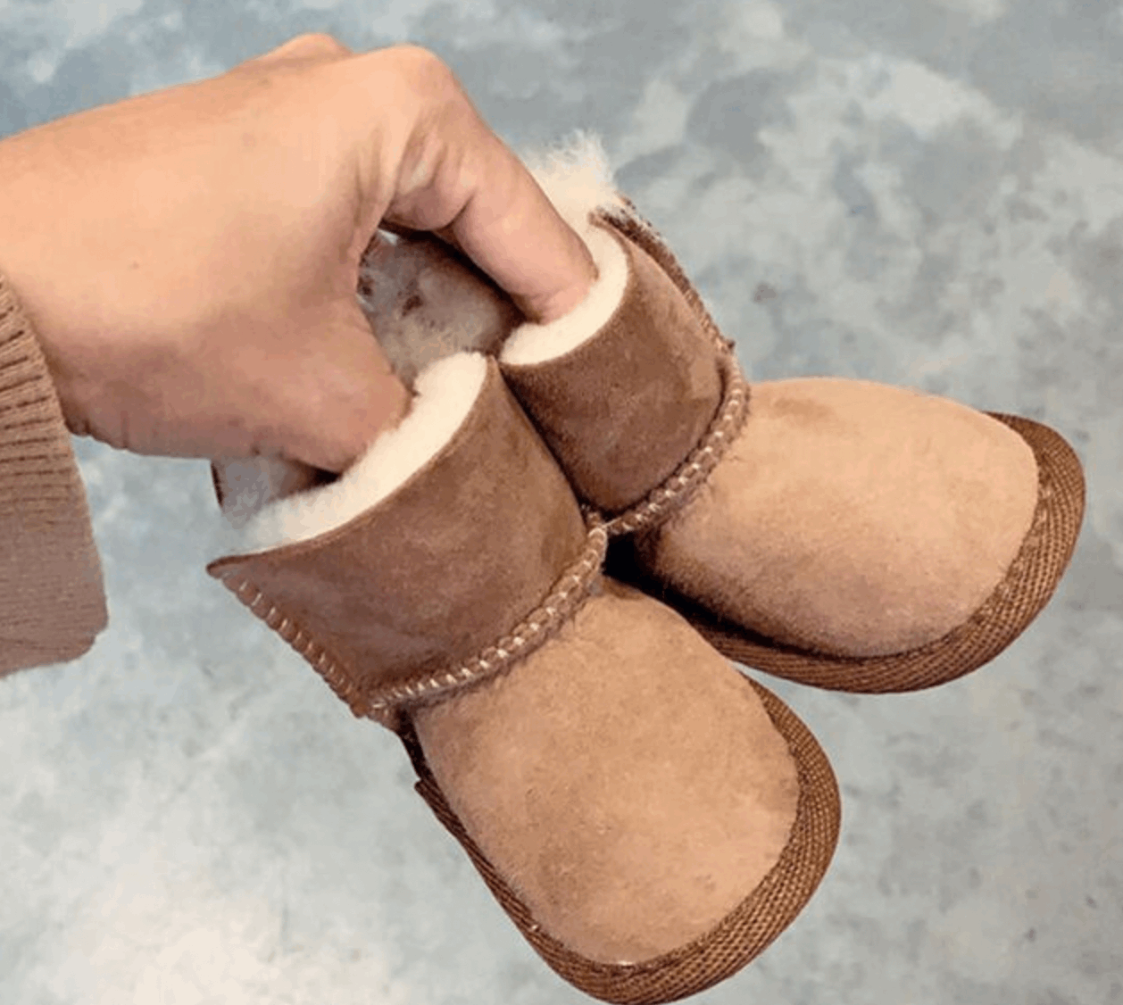 EMU AUSTRALIA Platinum Baby Booties - Chestnut