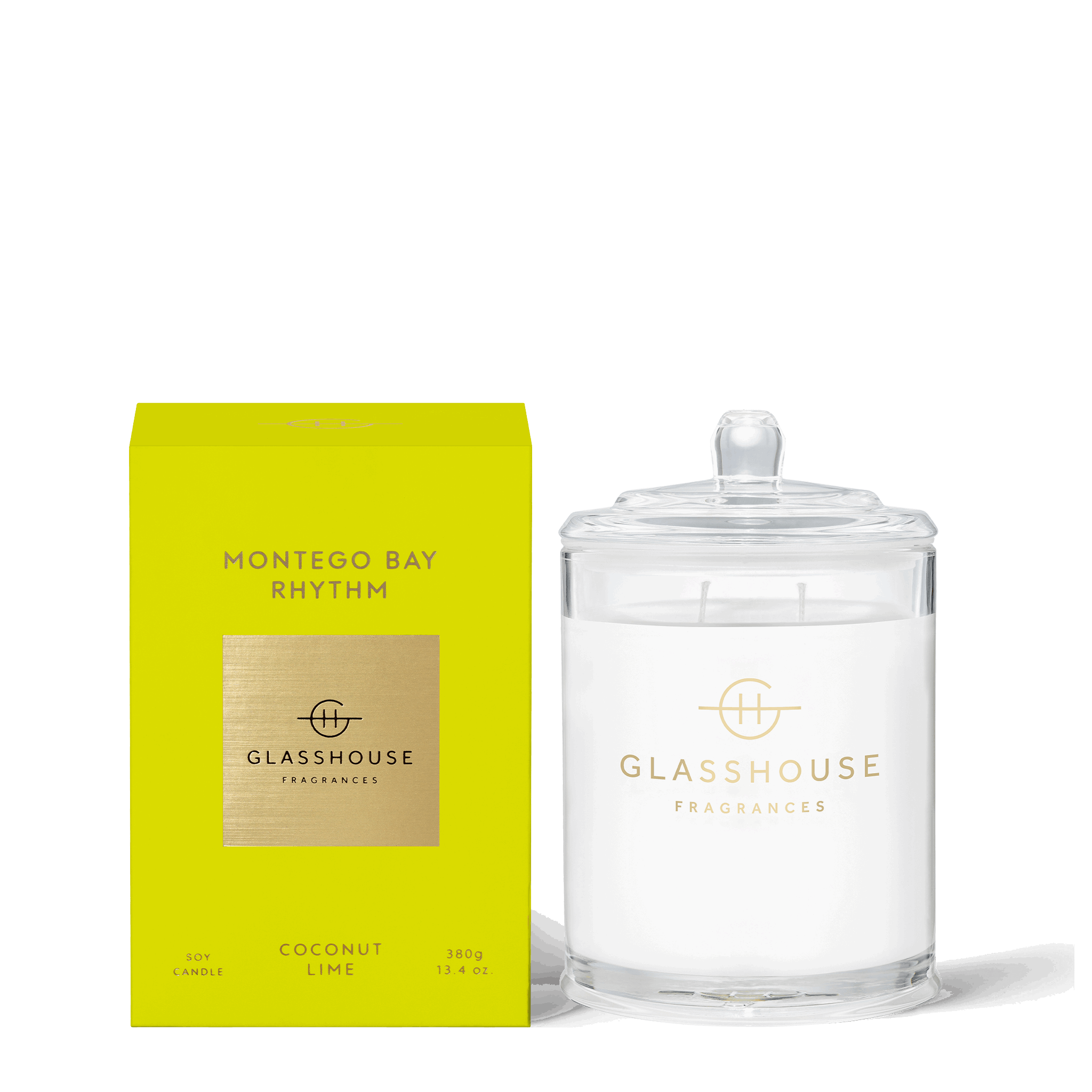 GLASSHOUSE FRAGRANCES Montego Bay Rhythm Candle 380g