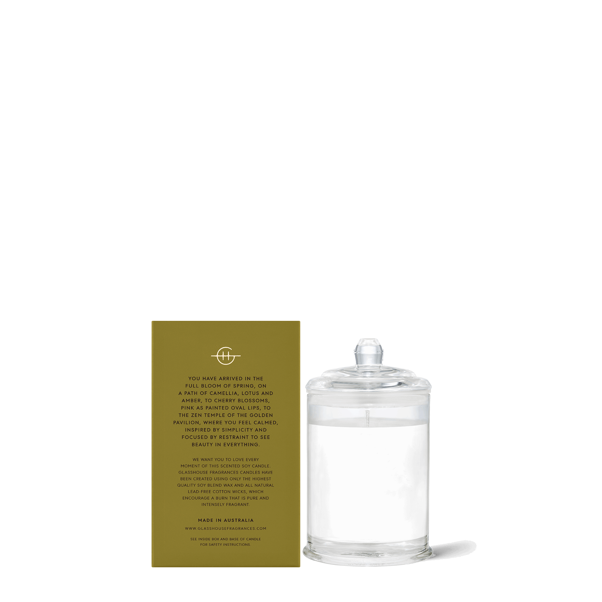 GLASSHOUSE FRAGRANCES Kyoto in Bloom Candle 60g